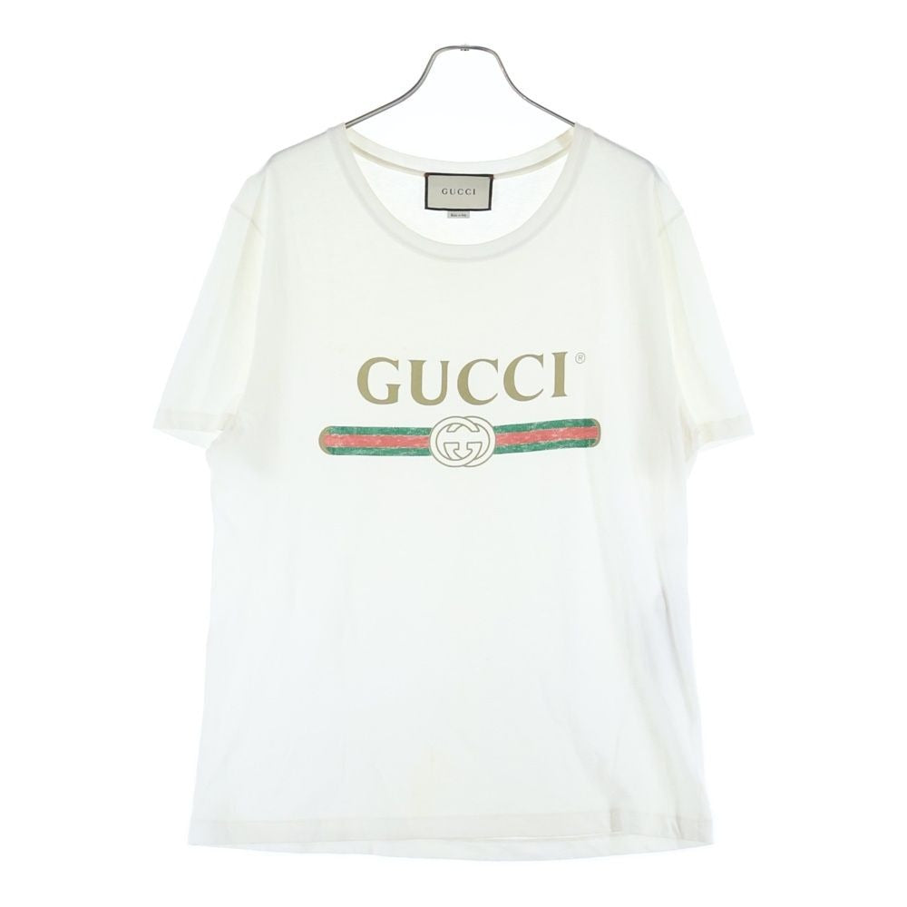 Gucci Washed T-Shirt Oversized Short Sleeve Black