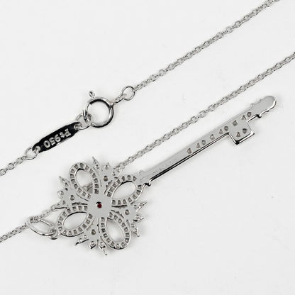 Tiffany & Co Victoria Key Medium Pt950platinum X Diamonds X Rubies Ladies 6.67g