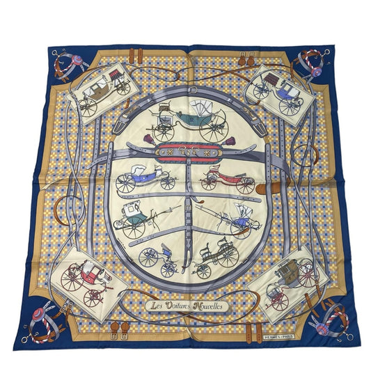 Hermes Scarf History of Carriages Carre 70 Silk