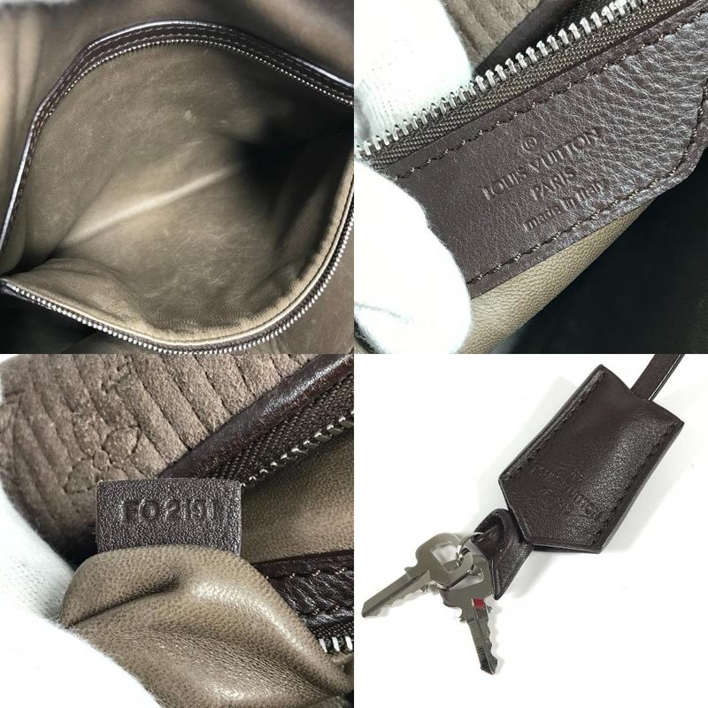 Louis Vuitton Shoulder Bag Ixia PM Ixia PM M93831 Leather / Suede Granito Brown