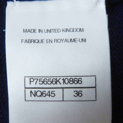 CHANEL 23AW P75656 100% Cashmere Bicolor Long Knit Cardigan With Rhinestone