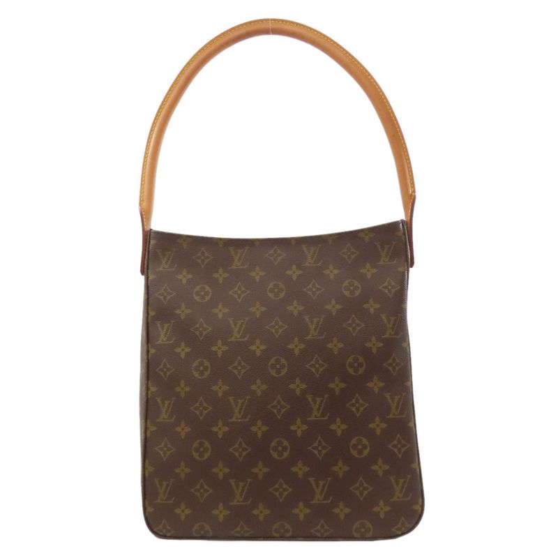 Louis Vuitton M51145 Looping GM Shoulder Bag Monogram Canvas Women