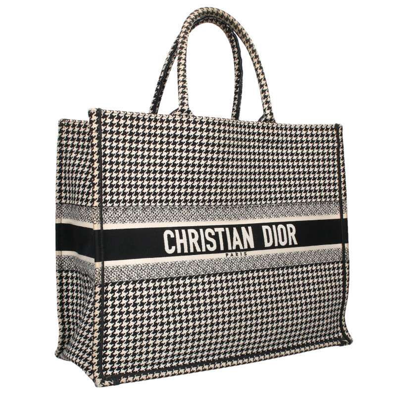 Dior BOOK TOTE Book Tote Staggered Embroidery Logo Tote Bag Men's L