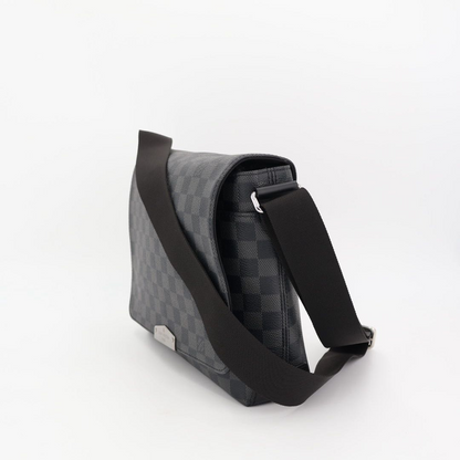 Louis Vuitton N40349 Damier Graphite Crossbody District PM NV2 Shoulder Bag