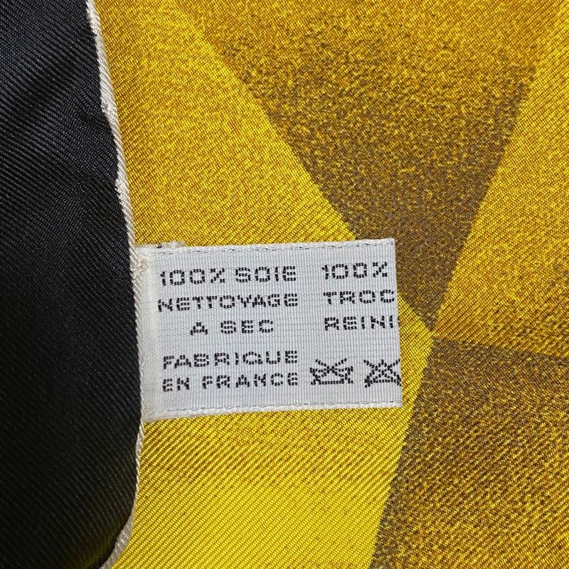 Cartier Scarf Bandana With Diamond Jewelry Pattern Silk Gold And Black