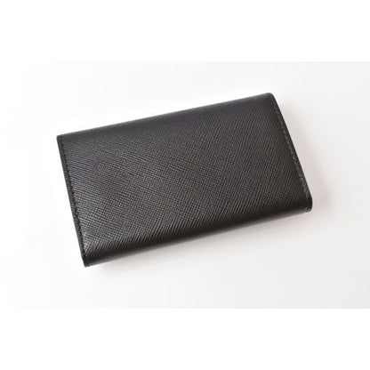 Prada Outlet Key Case Holder 2 M0025 Saffiano Corner Shape Push — view 8