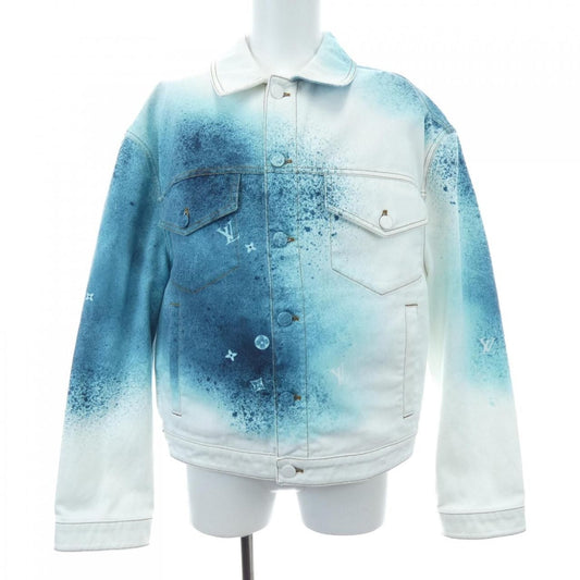 Louis Vuitton LV Spray Denim Jacket White Blue
