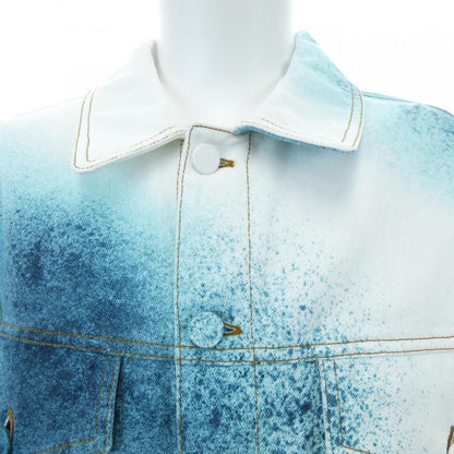 Louis Vuitton LV Spray Denim Jacket White Blue — view 6