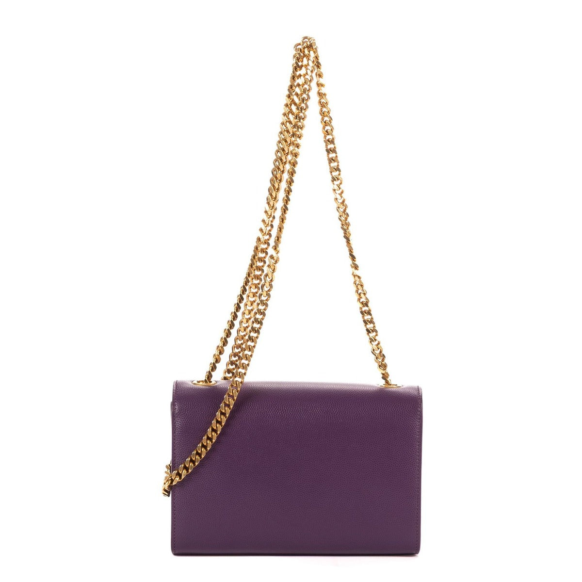Saint Laurent Yves Kate Purple Grain de Poudre Leather — view 5