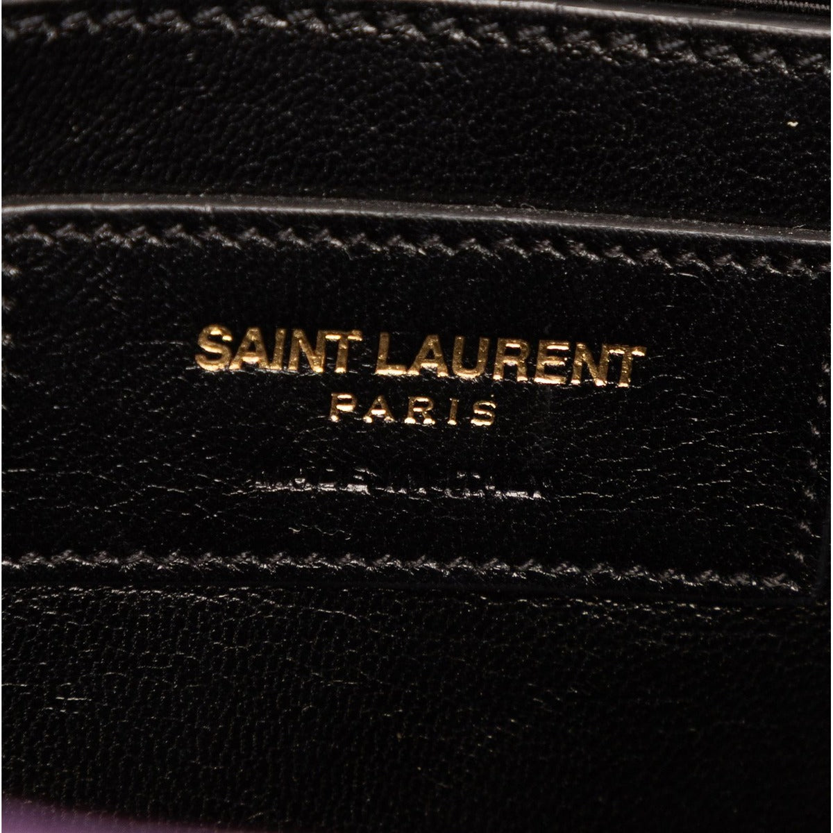 Saint Laurent Yves Kate Purple Grain de Poudre Leather — view 10