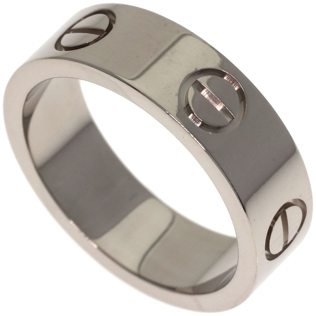Cartier Love Ring 50 18k White Gold