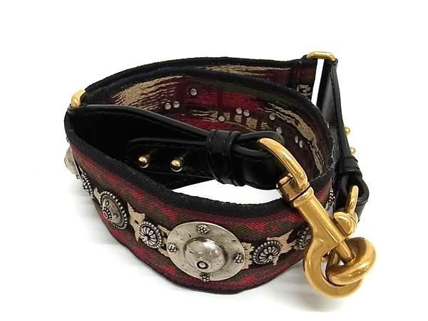 Christian Dior Medallion Canvas And Leather Shoulder Strap For Bag