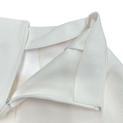 Celine by Phoebe Philo Celine Phoebe Philo Volume Skirt 2 2p58 211a White 36