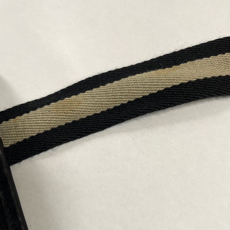 Gucci 019 0402 Tote Handbag GG Canvas Leather Black Simple Casual Ladies Men