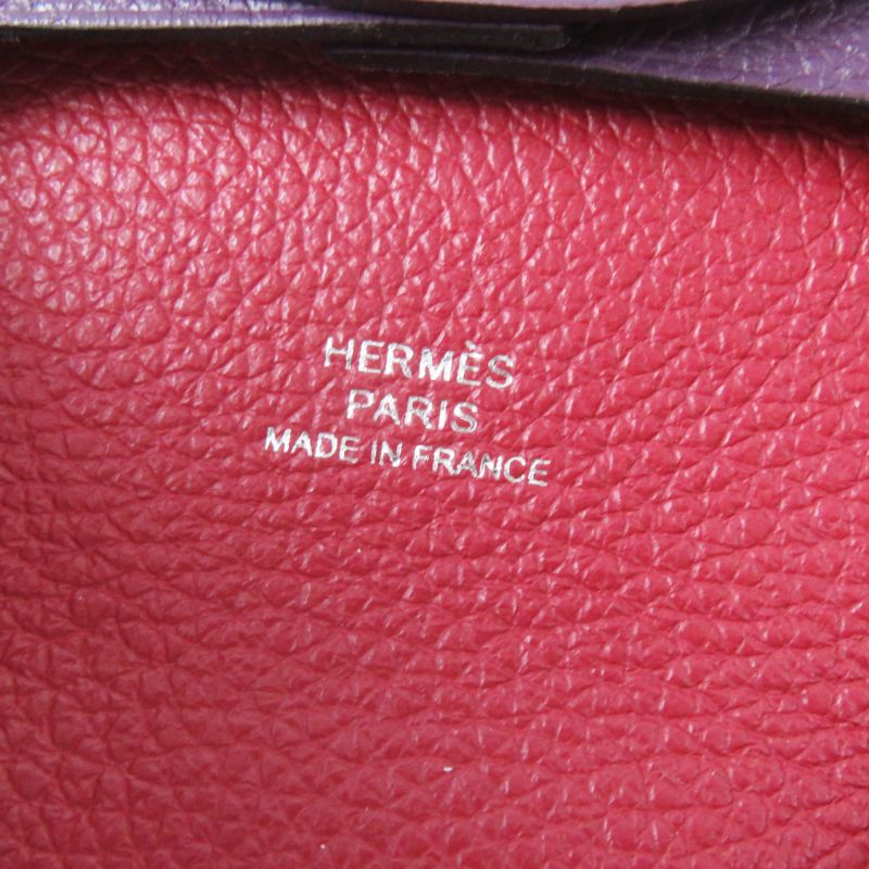 Hermes Bastia Verso Bastia Verso Cassis Rouge Garance Silver Hardware Evercolor
