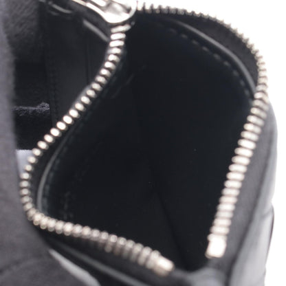 Bottega Veneta Coin Case Intrecciato Black Leather — view 3