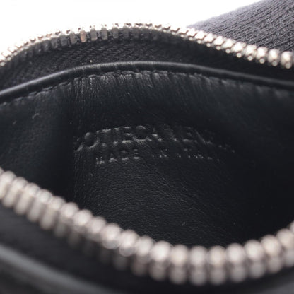 Bottega Veneta Coin Case Intrecciato Black Leather — view 4