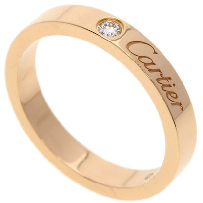 Cartier C de Cartier Diamond 50 Ring 18k Pink Gold