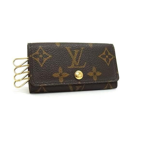 Louis Vuitton Key Case Monogram Multicles 4 Brown Leather