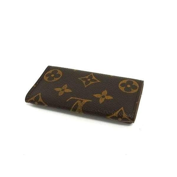 Louis Vuitton Key Case Monogram Multicles 4 Brown Leather — view 4