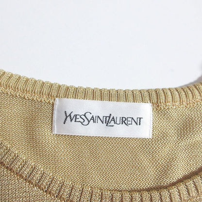 Yves Saint Laurent Vintage Striped Short Sleeve Knit Cut and