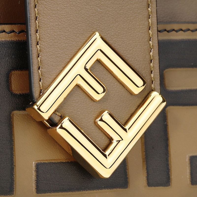 Fendi Card Case FF Diamond Brown