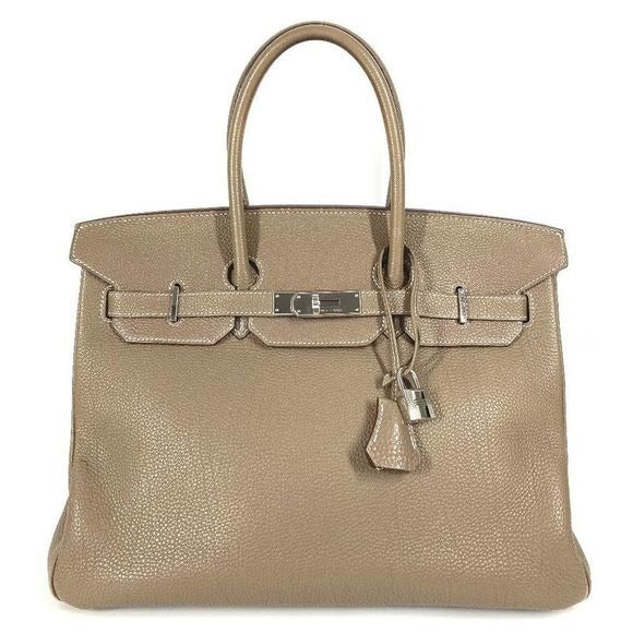 Hermes Handbag Birkin 35 Birkin 35 Togo Etoupe Gray