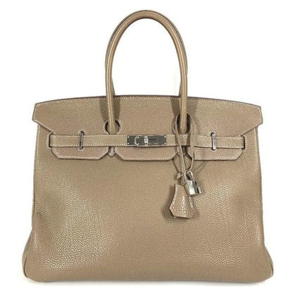 Hermes Handbag Birkin 35 Birkin 35 Togo Etoupe Gray