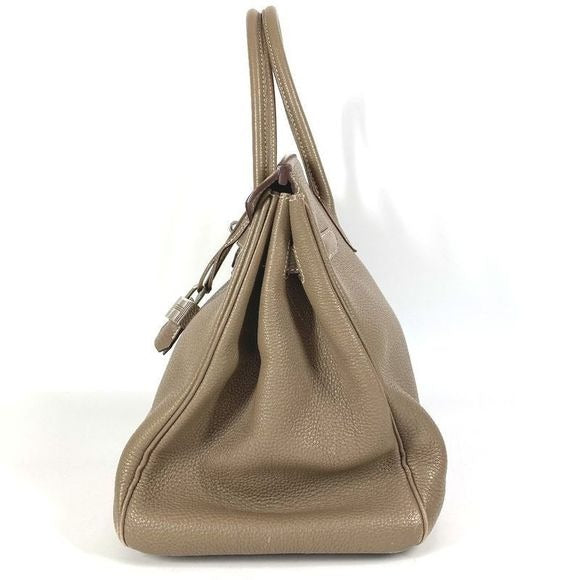 Hermes Handbag Birkin 35 Birkin 35 Togo Etoupe Gray