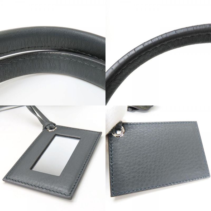 Balenciaga Tote Bag Paper 432596 Calf Gray Silver Hardware 2WAY Shoulder Usual