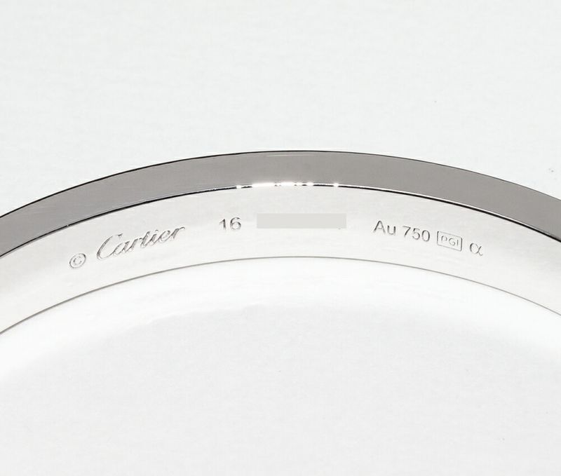 Cartier Bangle 18K White Gold 204P Diamonds (approx Total 199ct) Love Bracelet