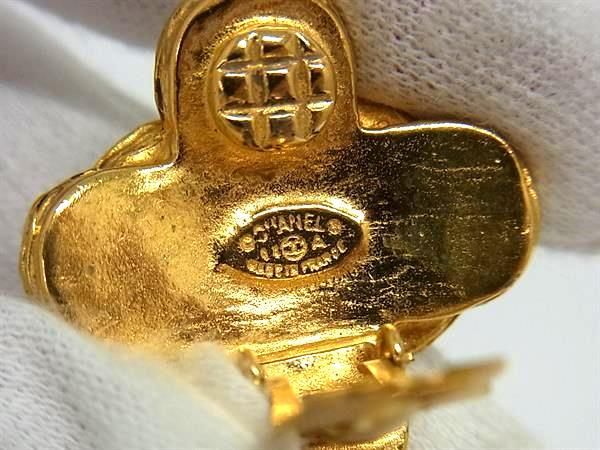 Chanel Coco Mark 94A Clip-on Earrings Accessories Women's Gold Fe4229