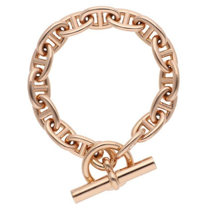 Hermes Chaine D'ancre MM 18K Pink Gold Bracelet
