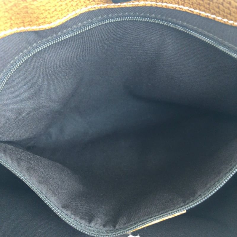 Gucci Beige Brown Silver Hardware GG Canvas 113015 Tote Bag Shoulder Bag Women