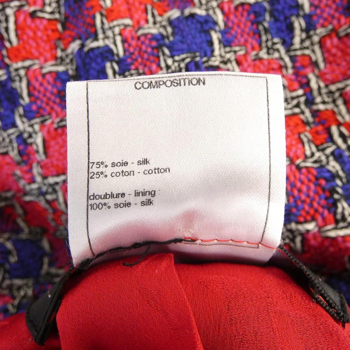 Chanel Jacket Red 36 Navy — view 3
