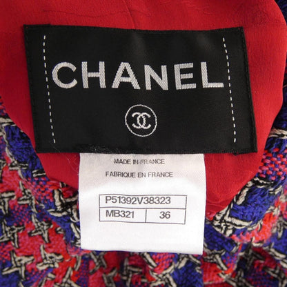 Chanel Jacket Red 36 Navy — view 4