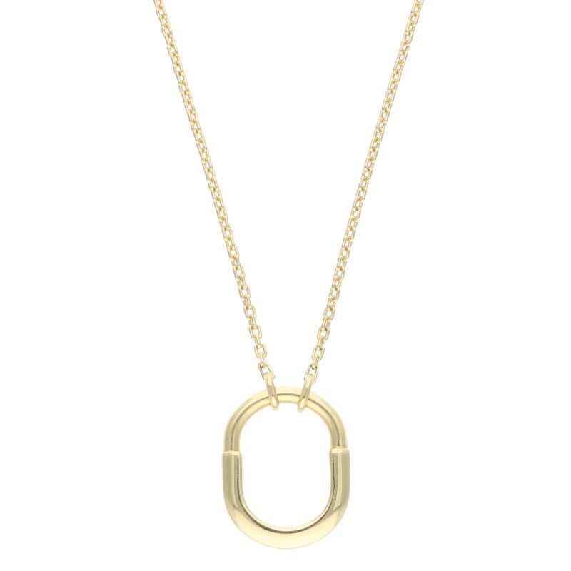 Tiffany & Co Lock 18K Yellow Gold Small Necklace Men's