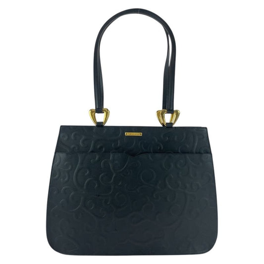 YVES Saint Laurent Yves Saint Laurent Black Gold Hardware Leather Tote Bag