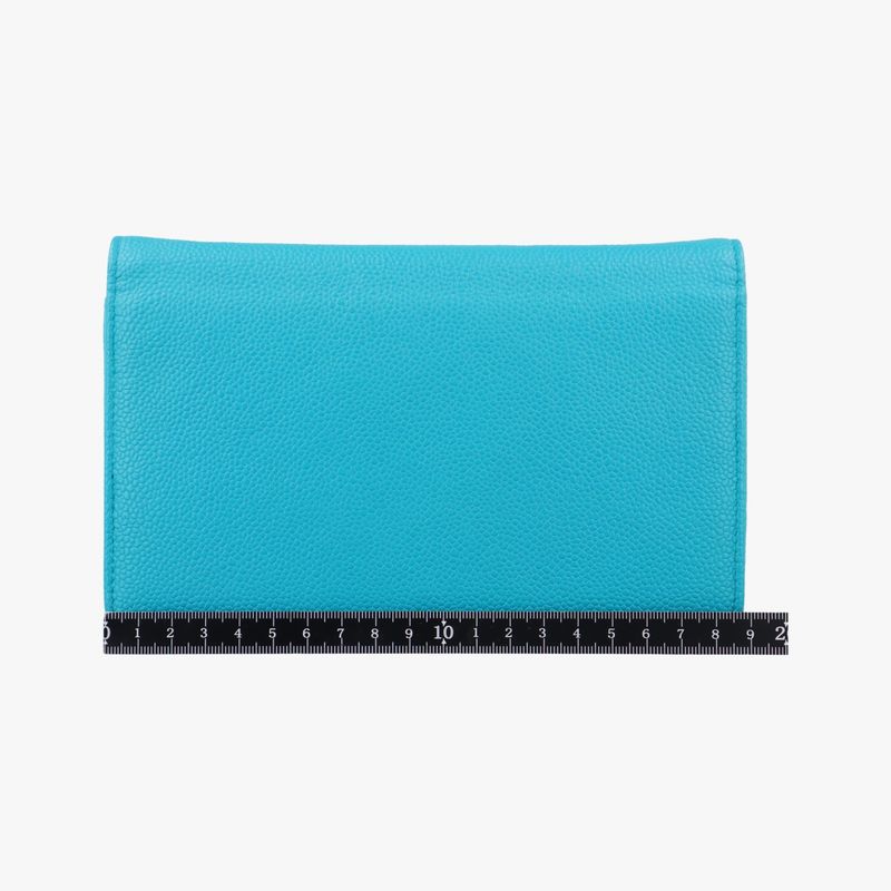 Chanel Caviar Wallet Chain Blue Leather A68872 17898763