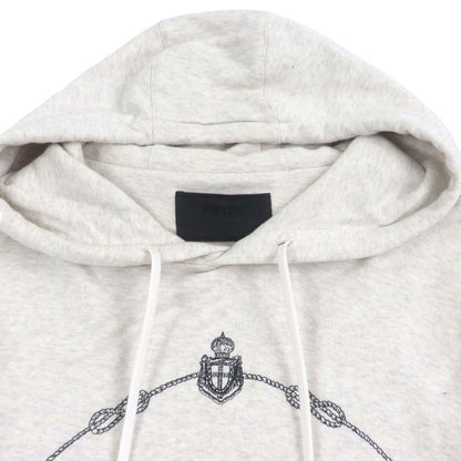 Prada 23AW Ujl24b 100% Cotton Front Logo Embroidery Hoodie Pullover Hoodie