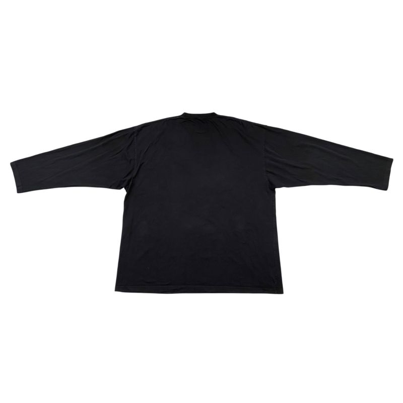 Em0764 Balenciaga Logo Long Over Long Sleeve T-Shirt 681046 5 Size S