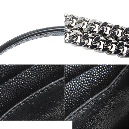 Saint Laurent Lou Black Leather Mini Bag Chain Fringe — view 7