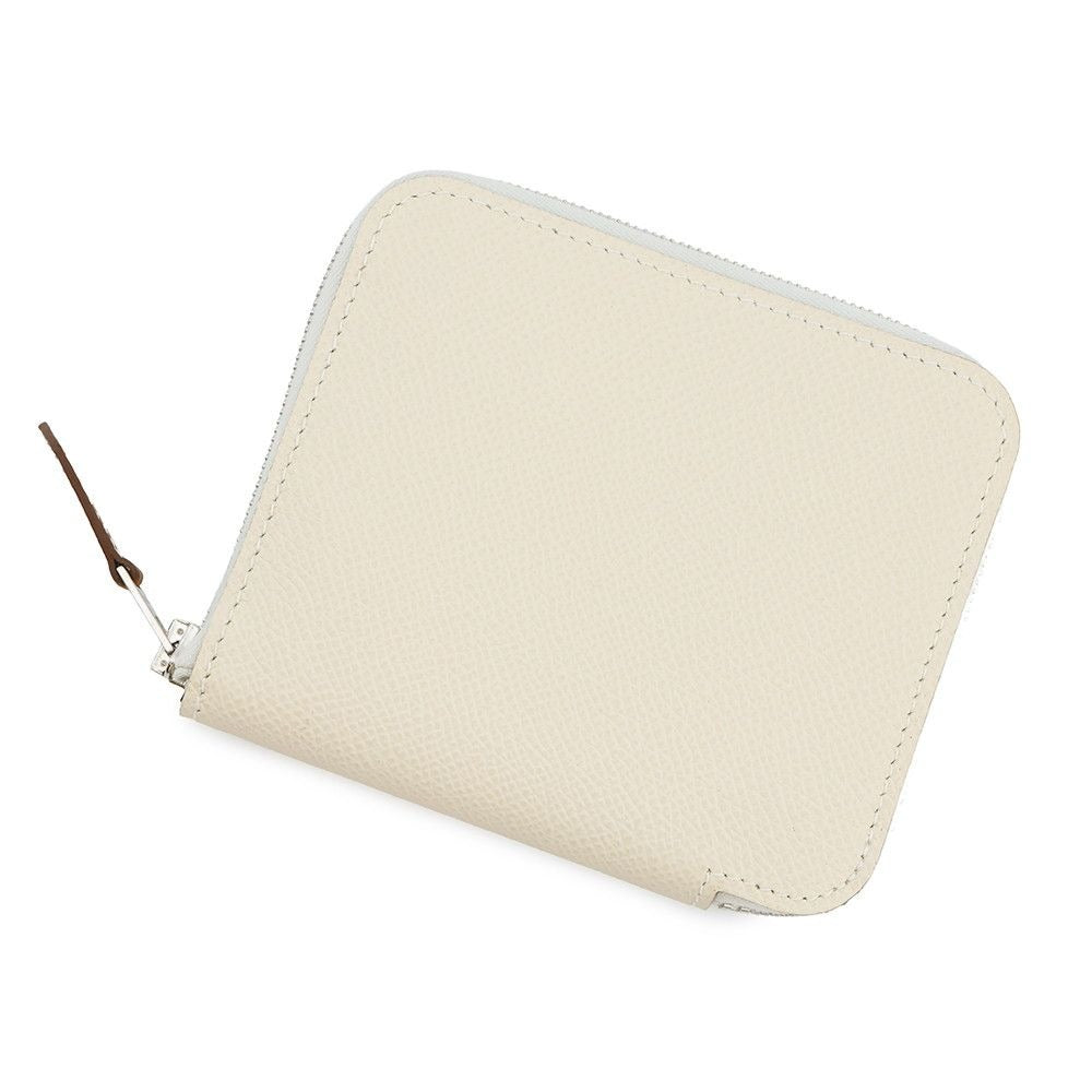 Hermes Coin Case Azap Compact Silk in Cles Silver Epsom