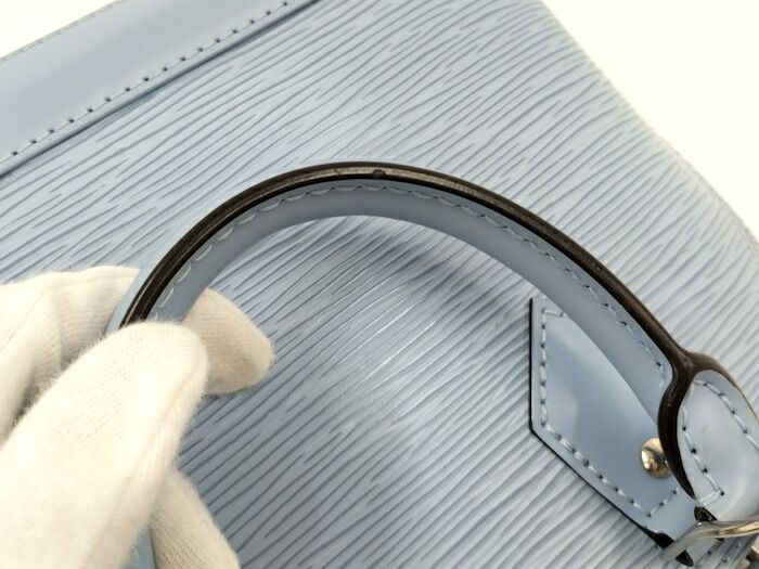 Louis Vuitton Alma BB 2WAY Handbag Epi Leather Blue Nuage M59345
