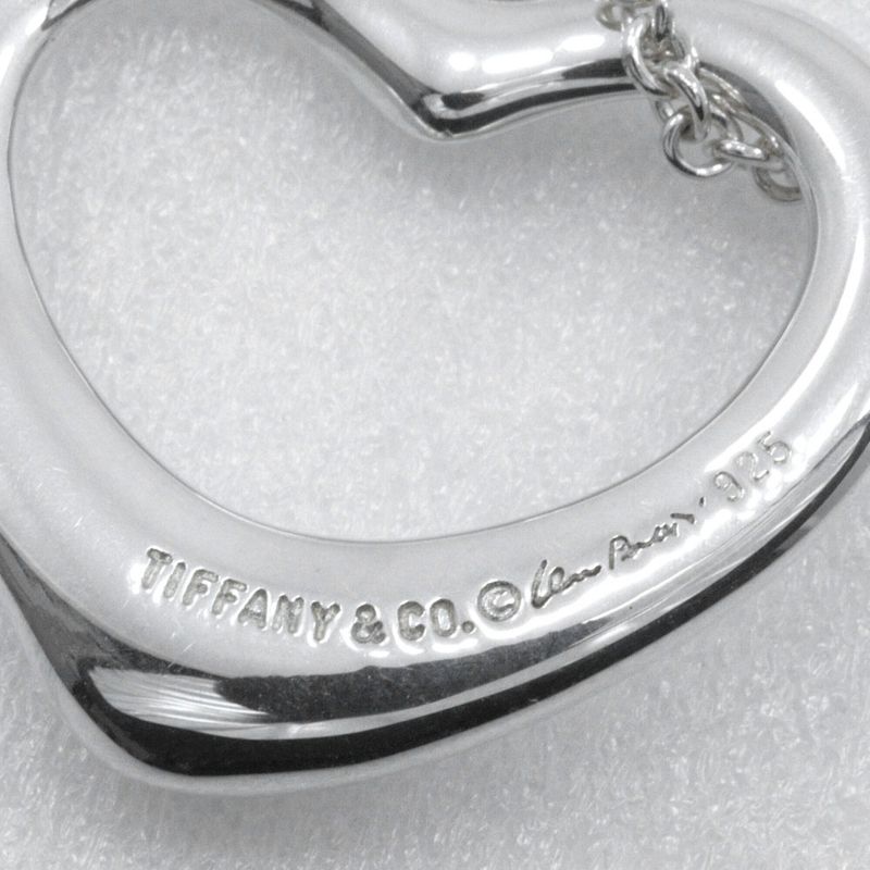 Tiffany & Co Open Heart Elsa Peretti 925 Silver Ladies 6.2g Necklace
