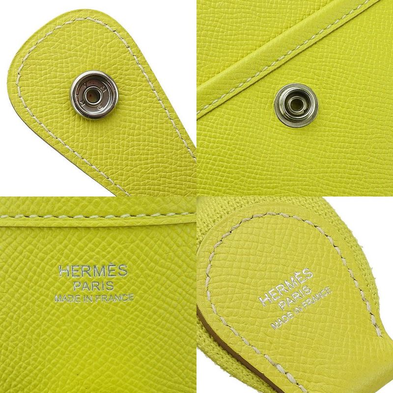 Hermes Shoulder Bag Crossbody Evelyne 3GM □JO Engraved Epson Fluorescent Yellow