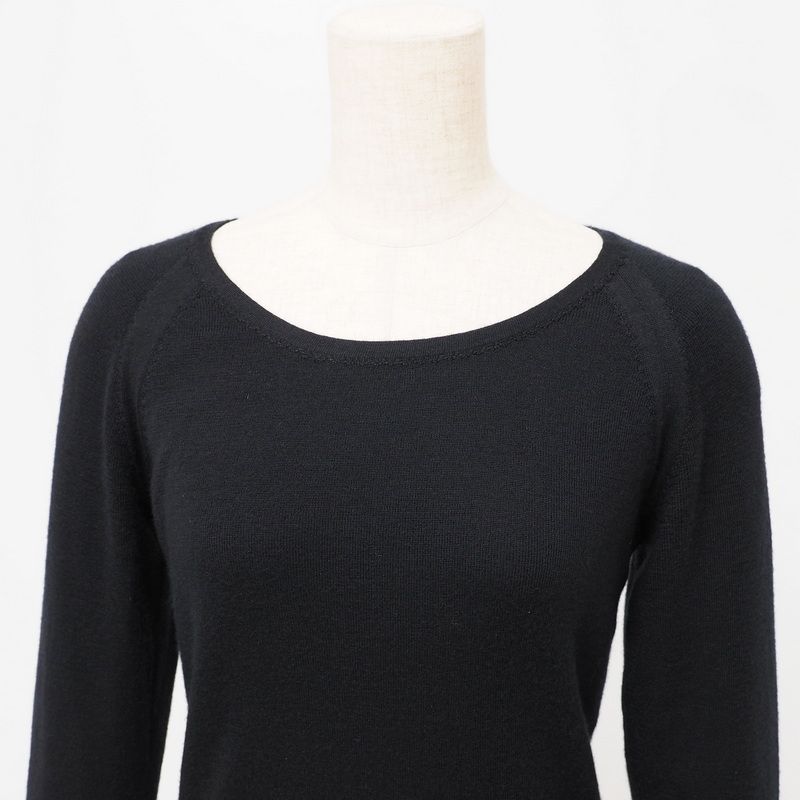 Chanel Vintage Sweater Size 38 Long Sleeve Knitted Sweater 99A Cashmere Silk