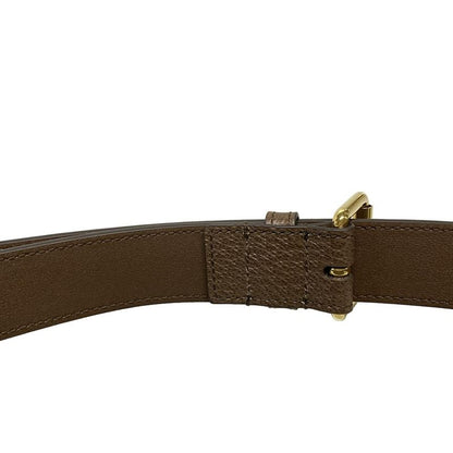 Gucci GG Supreme 703807 Beige And Dark Brown Leather