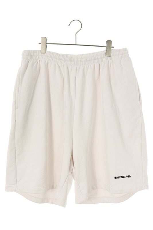 Balenciaga 674591 Tmvf5 Logo Embroidery Wide Sweatshirt Half Pants Men's M