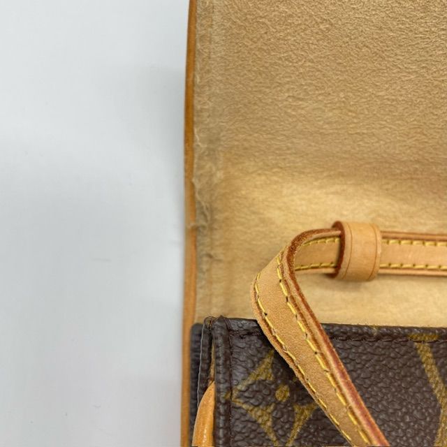 Louis Vuitton Pochette Twin PM M51854 Shoulder Bag Brown Monogram Canvas